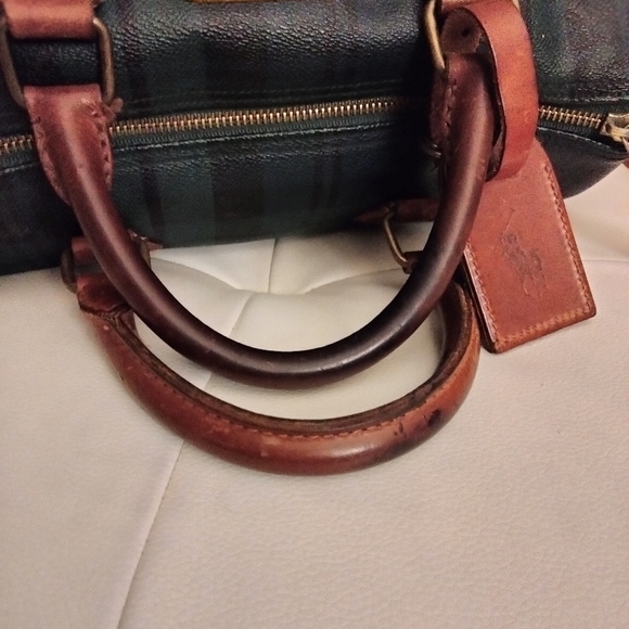 Ralph Lauren Green and Brown Plaid Bag - Picture 7 of 7
